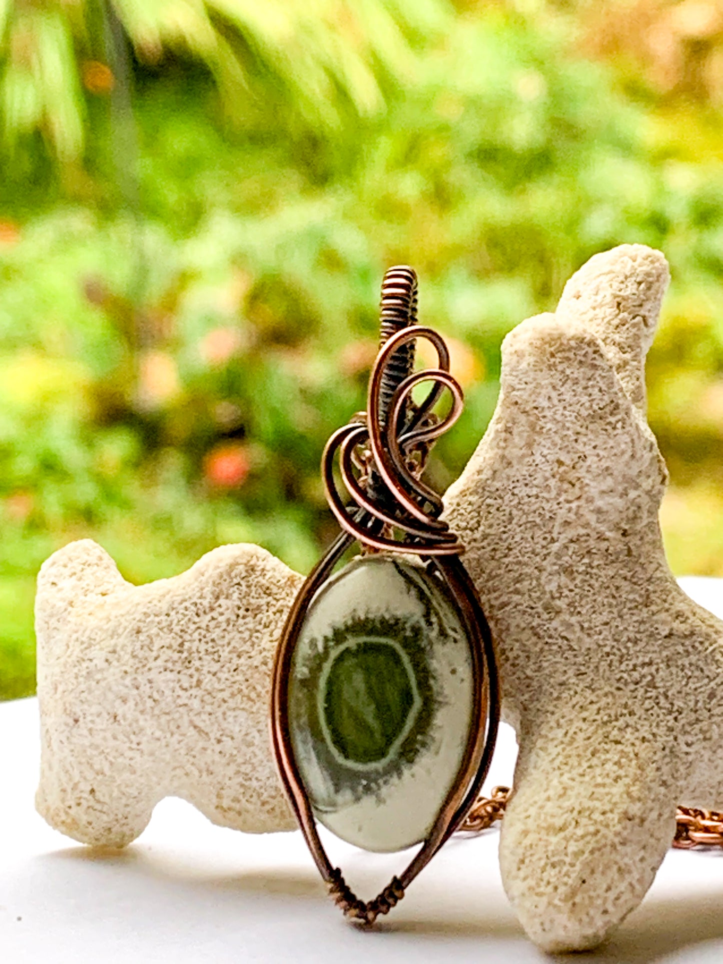 Imperial Jasper oval necklace