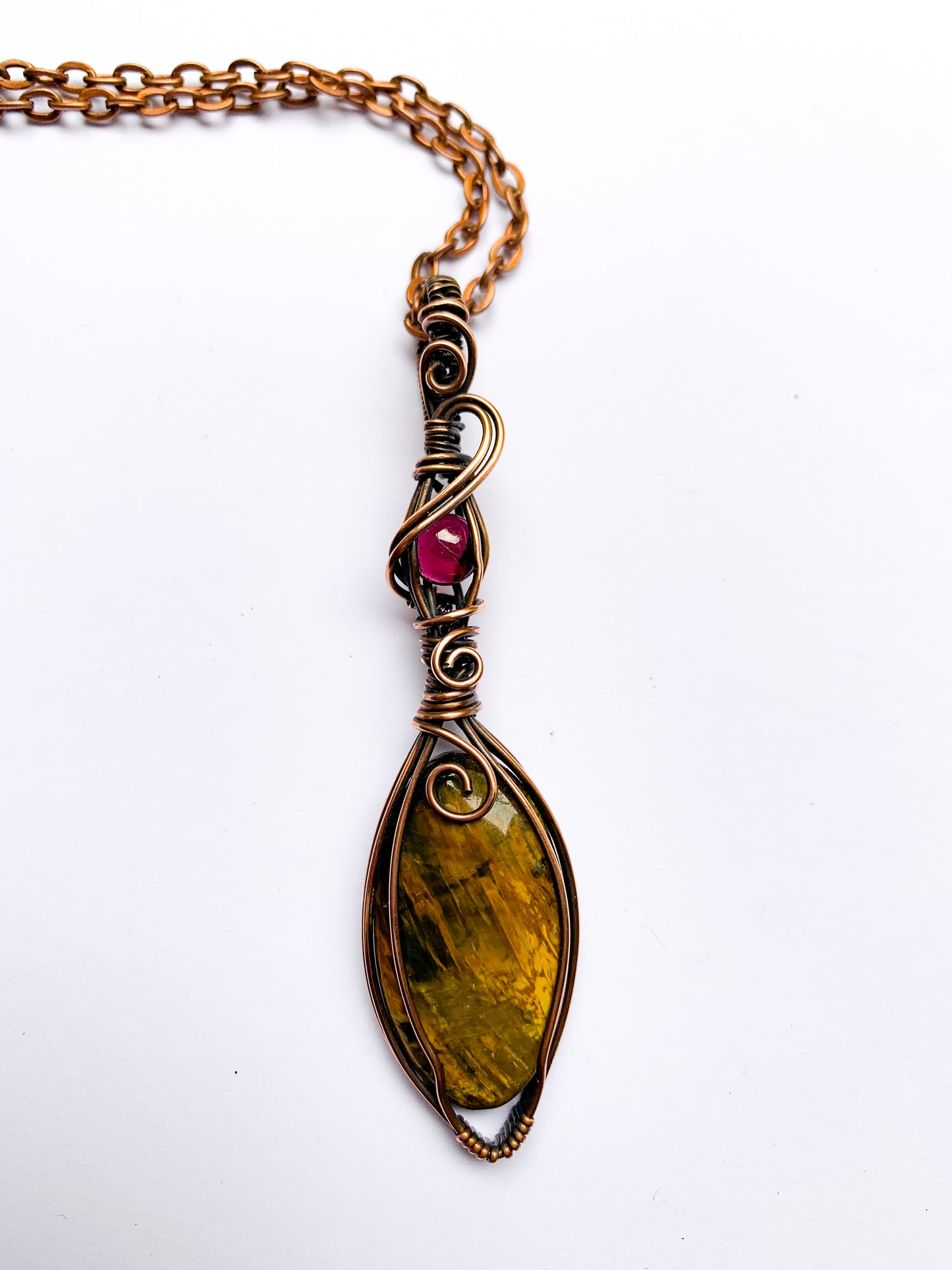 Nellite and Garnet necklace