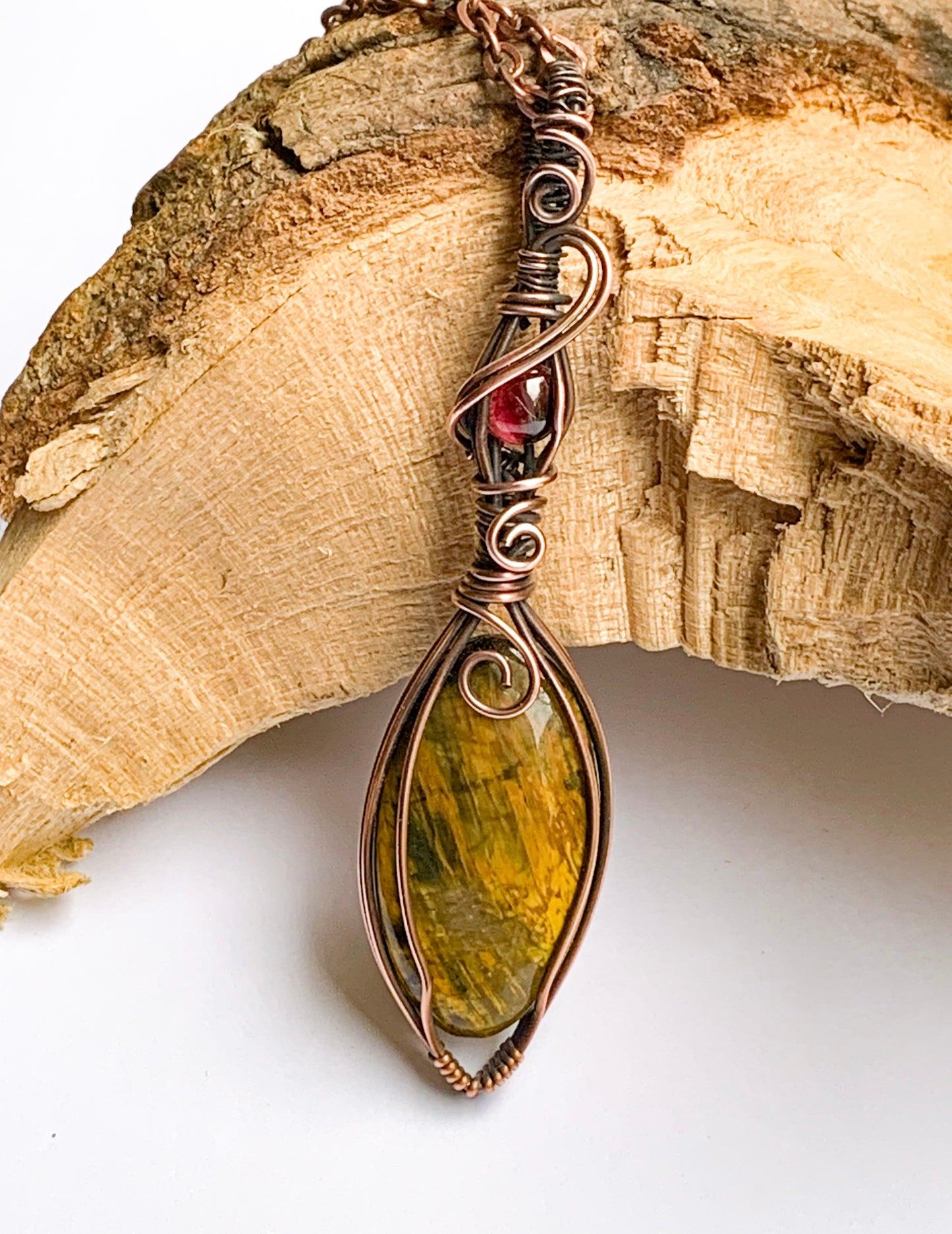 Nellite and Garnet necklace