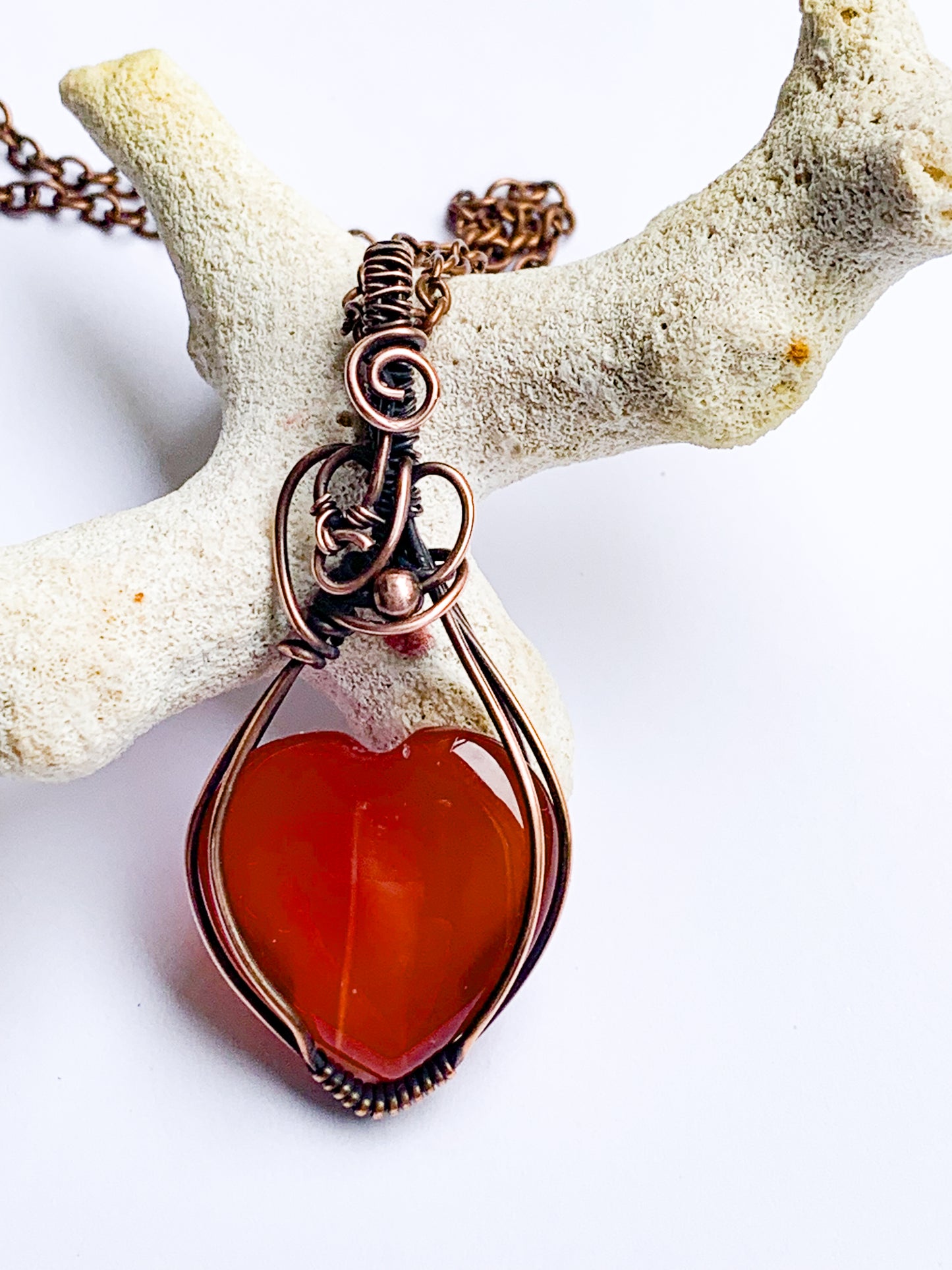 Carnelian Heart necklace
