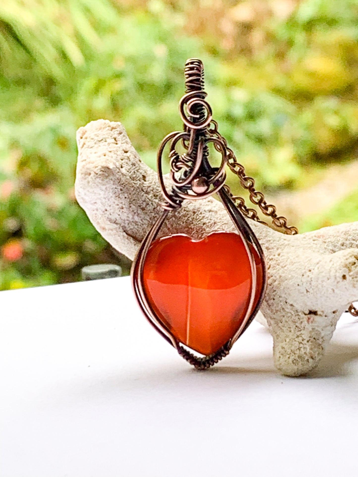 Carnelian Heart necklace