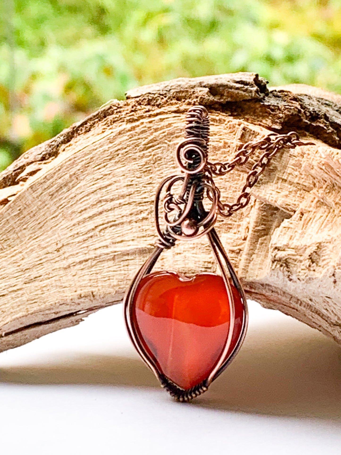 Carnelian Heart necklace