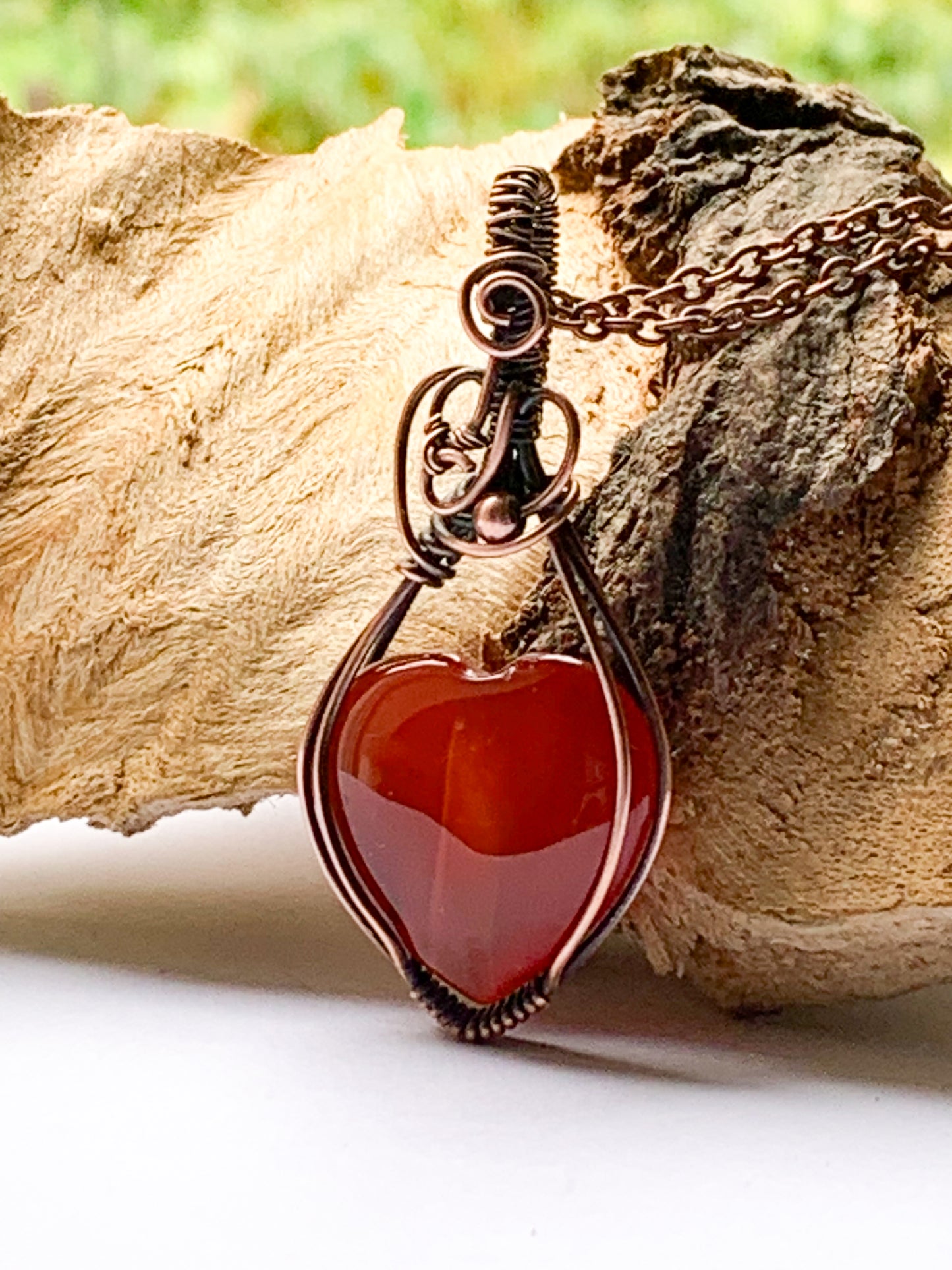 Carnelian Heart necklace