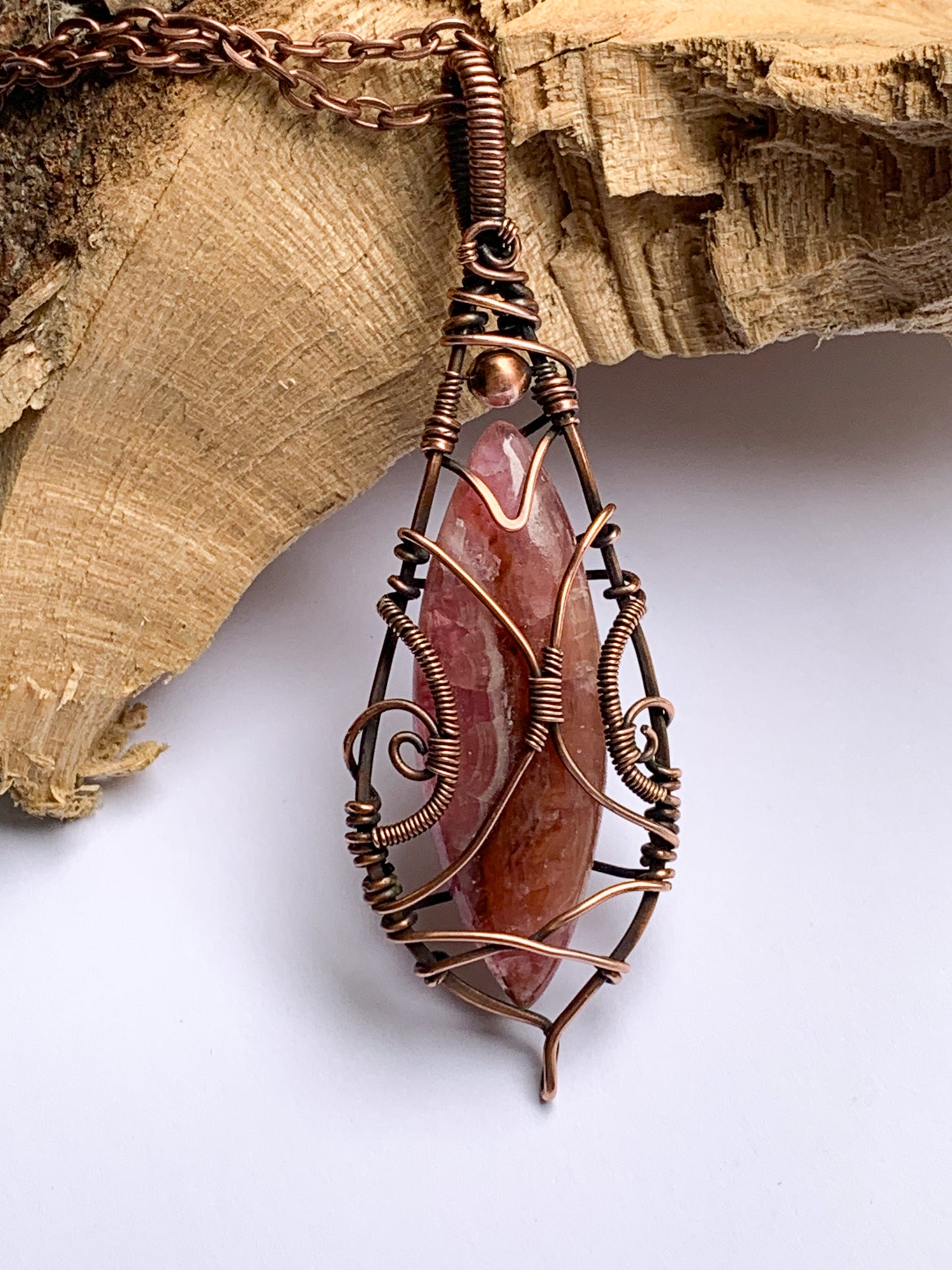 Cobalt Calcite necklace