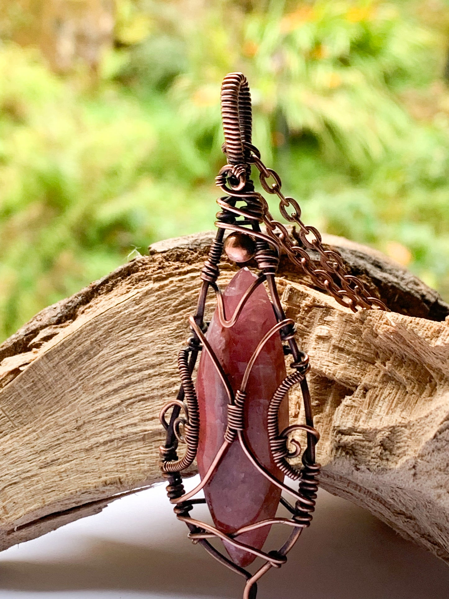 Cobalt Calcite necklace