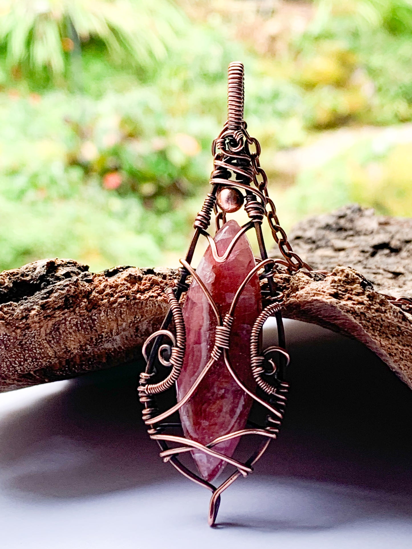 Cobalt Calcite necklace