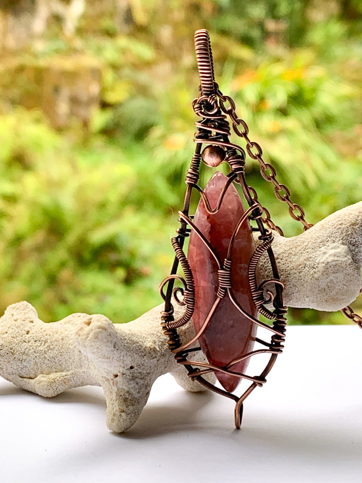 Cobalt Calcite necklace