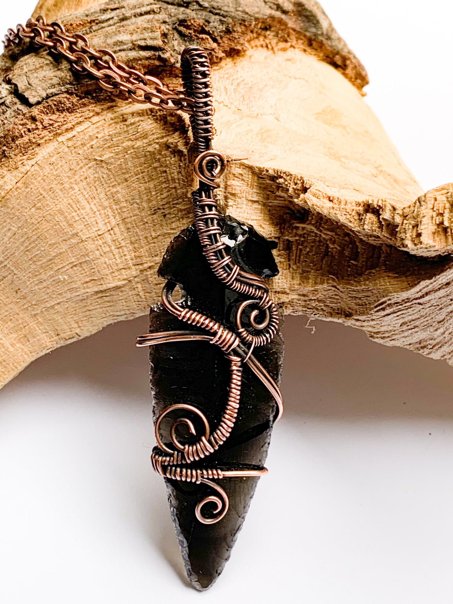Obsidian Arrowhead necklace