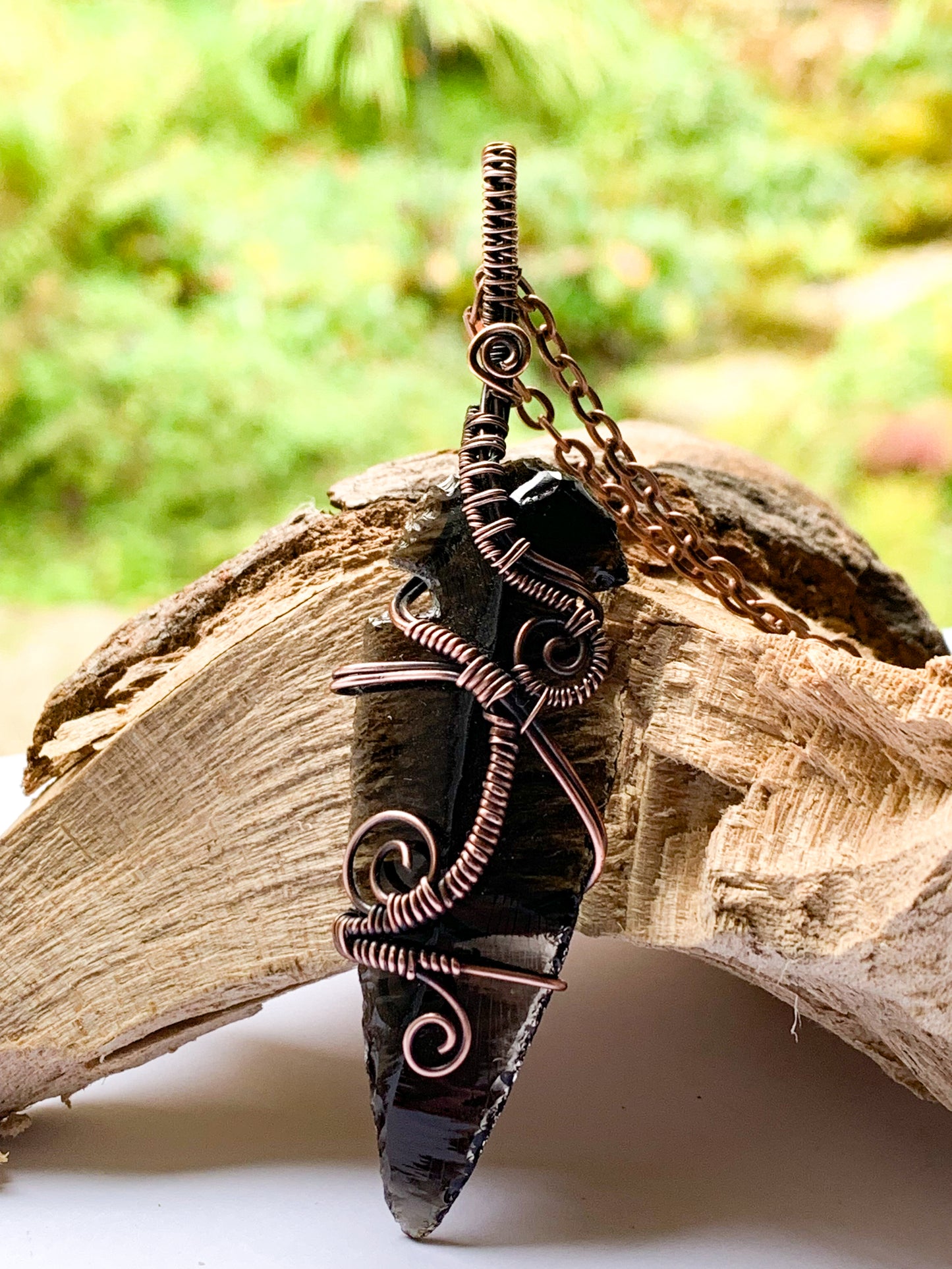 Obsidian Arrowhead necklace