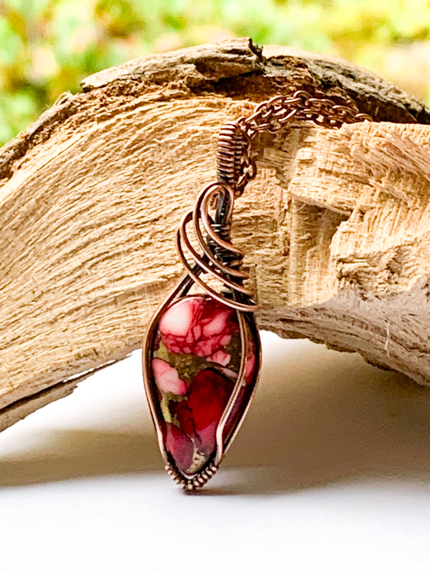 Dahlia Rose Turquoise Mosaic necklace