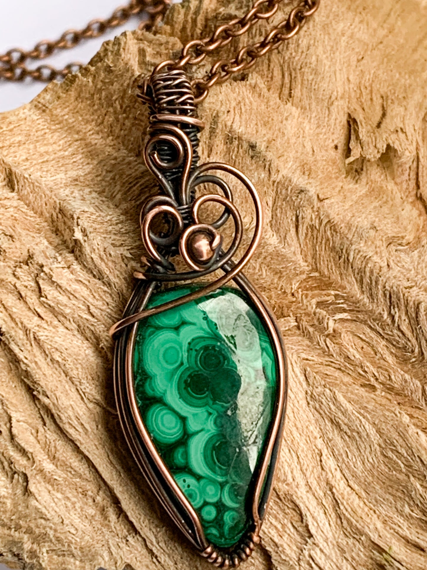 Malachite necklace