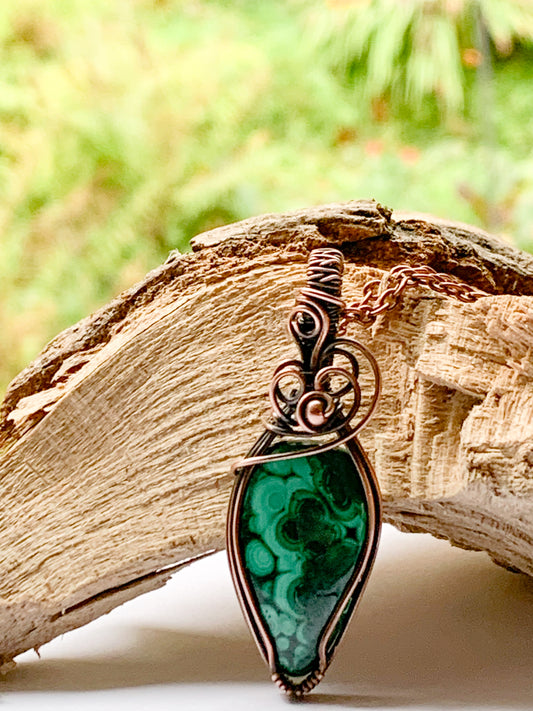 Malachite necklace
