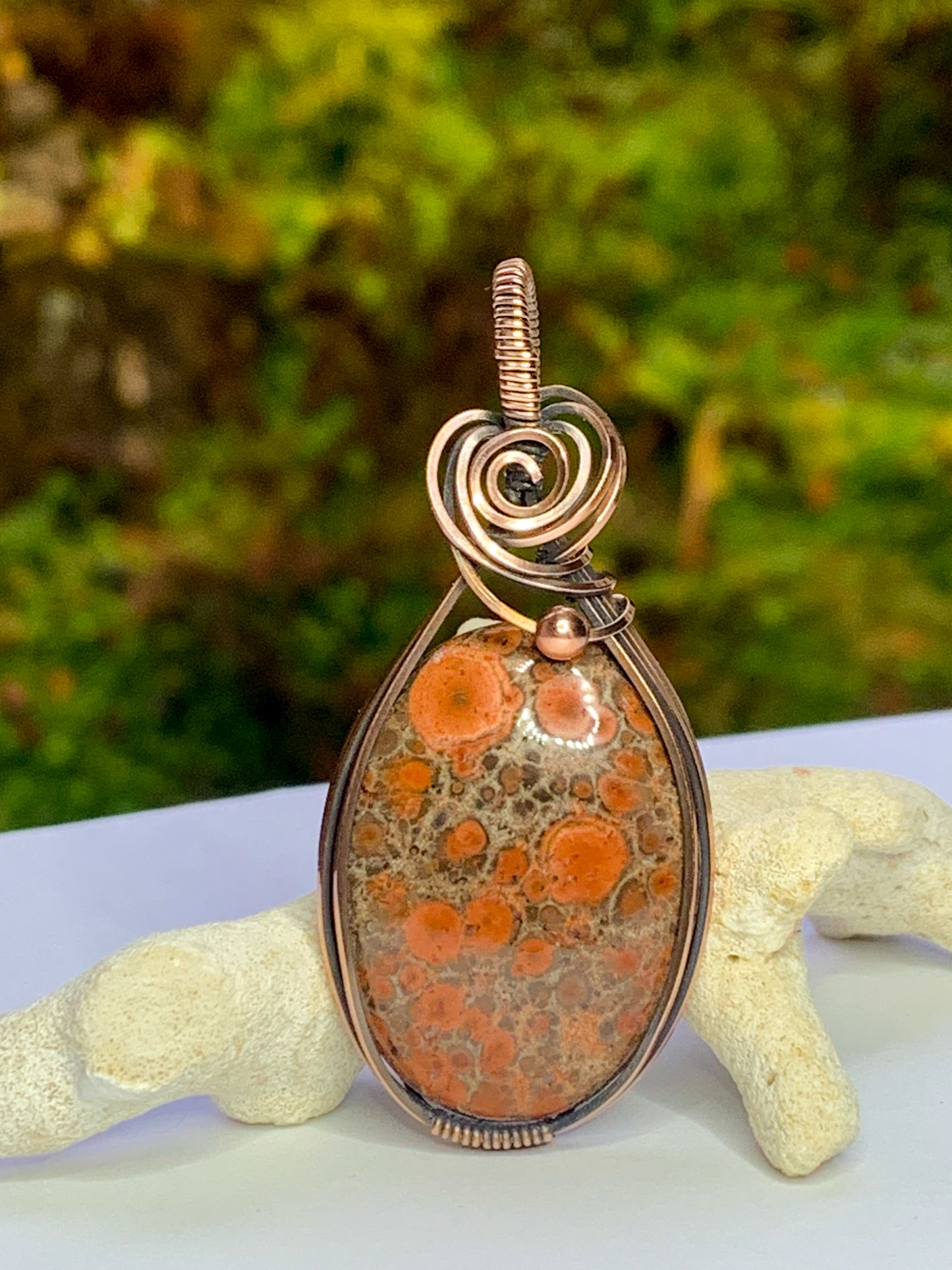 Poppy Jasper pendant