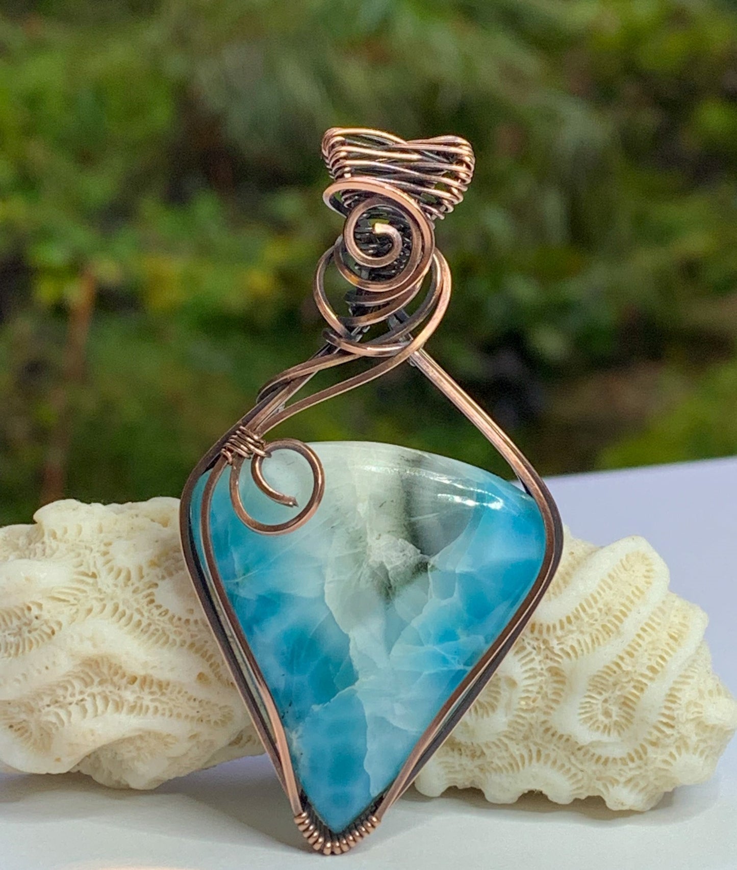 Larimar pendant